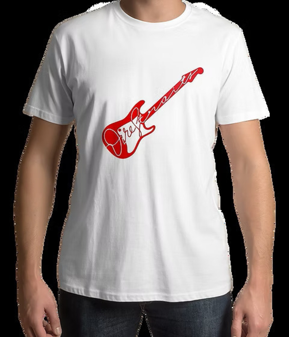 Dire Straits - Guitar (White T-Shirt)